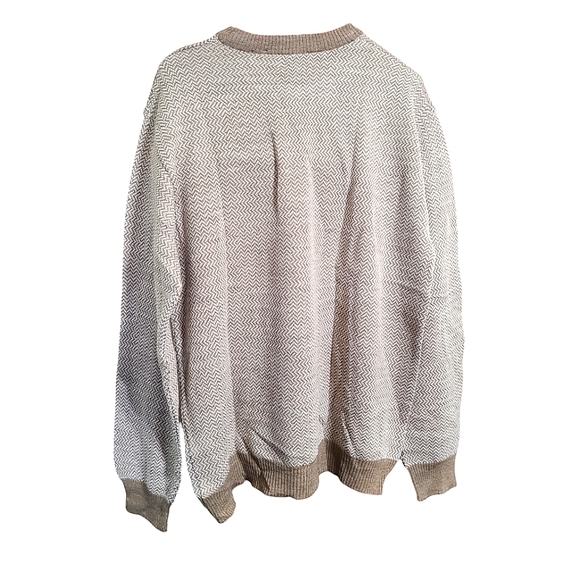 ❤️🔥RARE❤️🔥 NWOT Collezione Dante Wool Blend Beige Casual Pullover Sweater - Picture 3 of 4